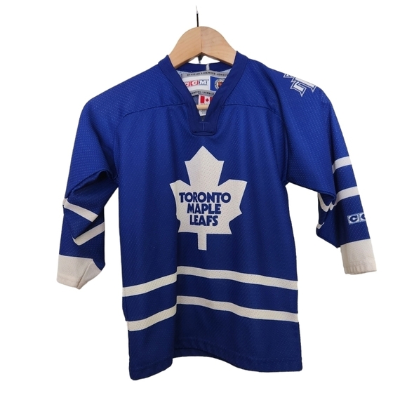 CCM official licensed jersey blue white Toronto Maple Leafs  long-sleeve shirt - Picture 1 of 7